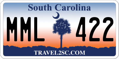 SC license plate MML422