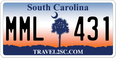 SC license plate MML431