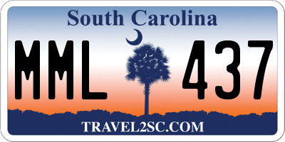SC license plate MML437