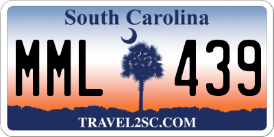 SC license plate MML439