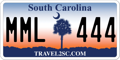 SC license plate MML444