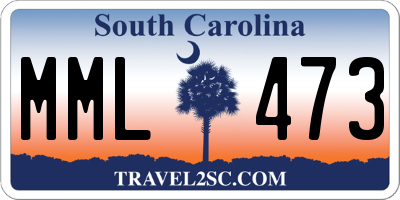 SC license plate MML473