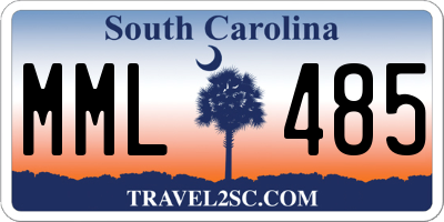 SC license plate MML485