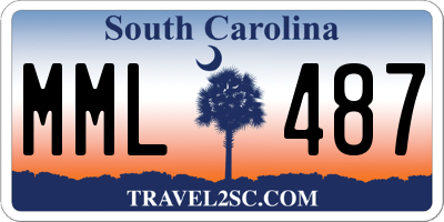 SC license plate MML487