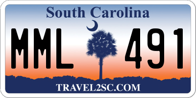 SC license plate MML491
