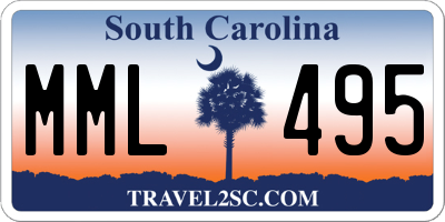 SC license plate MML495