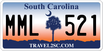 SC license plate MML521