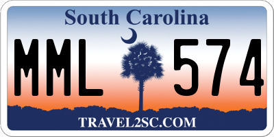SC license plate MML574