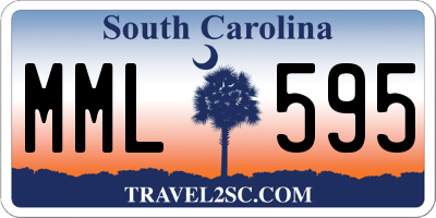 SC license plate MML595