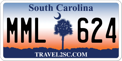 SC license plate MML624