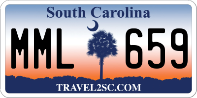 SC license plate MML659