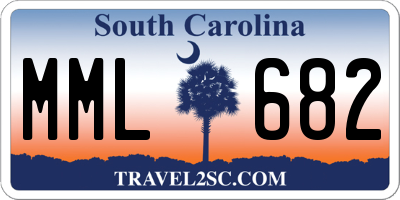 SC license plate MML682