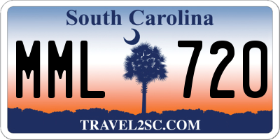 SC license plate MML720