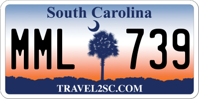 SC license plate MML739