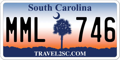 SC license plate MML746