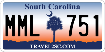 SC license plate MML751