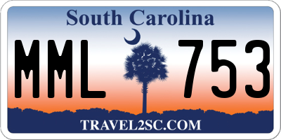 SC license plate MML753