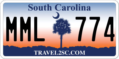 SC license plate MML774