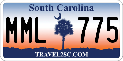 SC license plate MML775