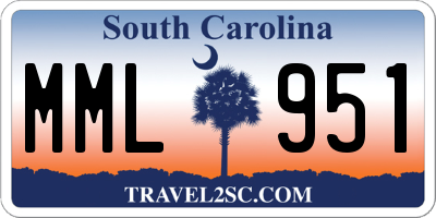 SC license plate MML951