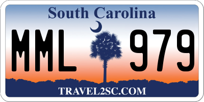 SC license plate MML979