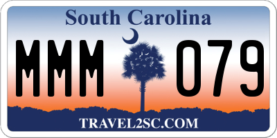 SC license plate MMM079