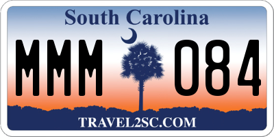 SC license plate MMM084