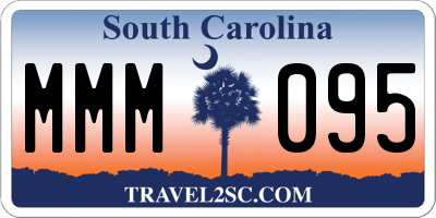 SC license plate MMM095