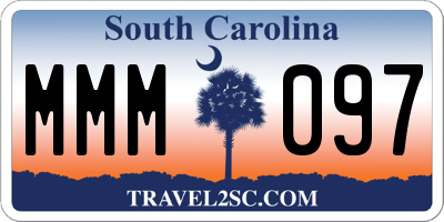SC license plate MMM097