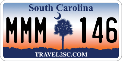 SC license plate MMM146