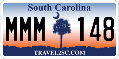 SC license plate MMM148