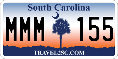 SC license plate MMM155
