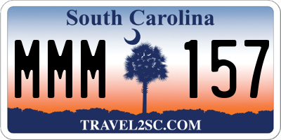 SC license plate MMM157