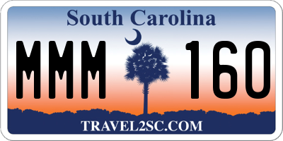 SC license plate MMM160