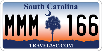 SC license plate MMM166