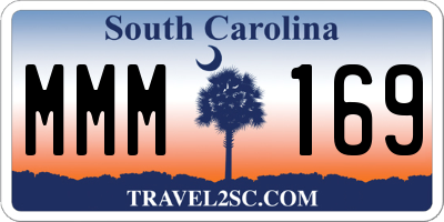 SC license plate MMM169