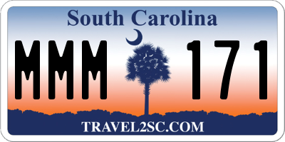 SC license plate MMM171