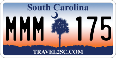SC license plate MMM175