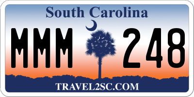 SC license plate MMM248