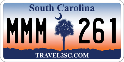 SC license plate MMM261