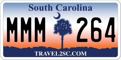 SC license plate MMM264