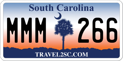 SC license plate MMM266