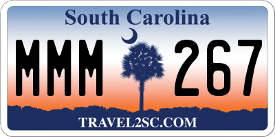 SC license plate MMM267