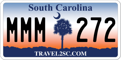 SC license plate MMM272
