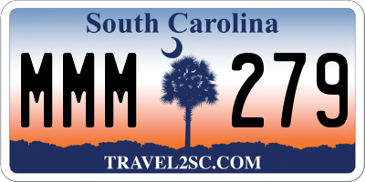SC license plate MMM279