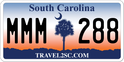 SC license plate MMM288