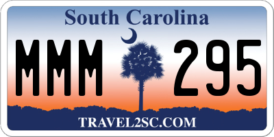 SC license plate MMM295