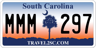 SC license plate MMM297