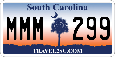 SC license plate MMM299