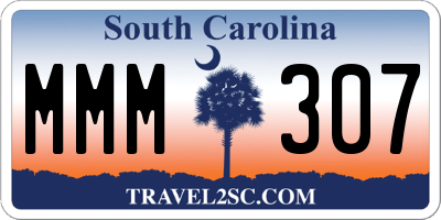 SC license plate MMM307